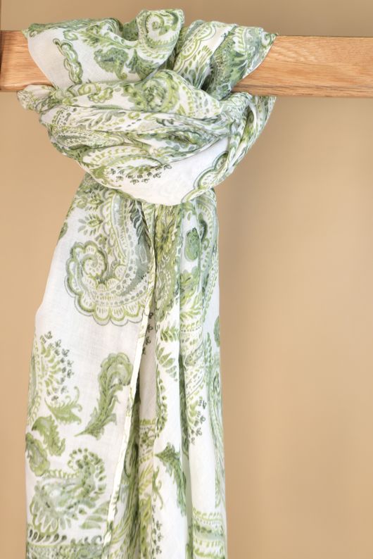 Laundry B Paisley Scarf Olive